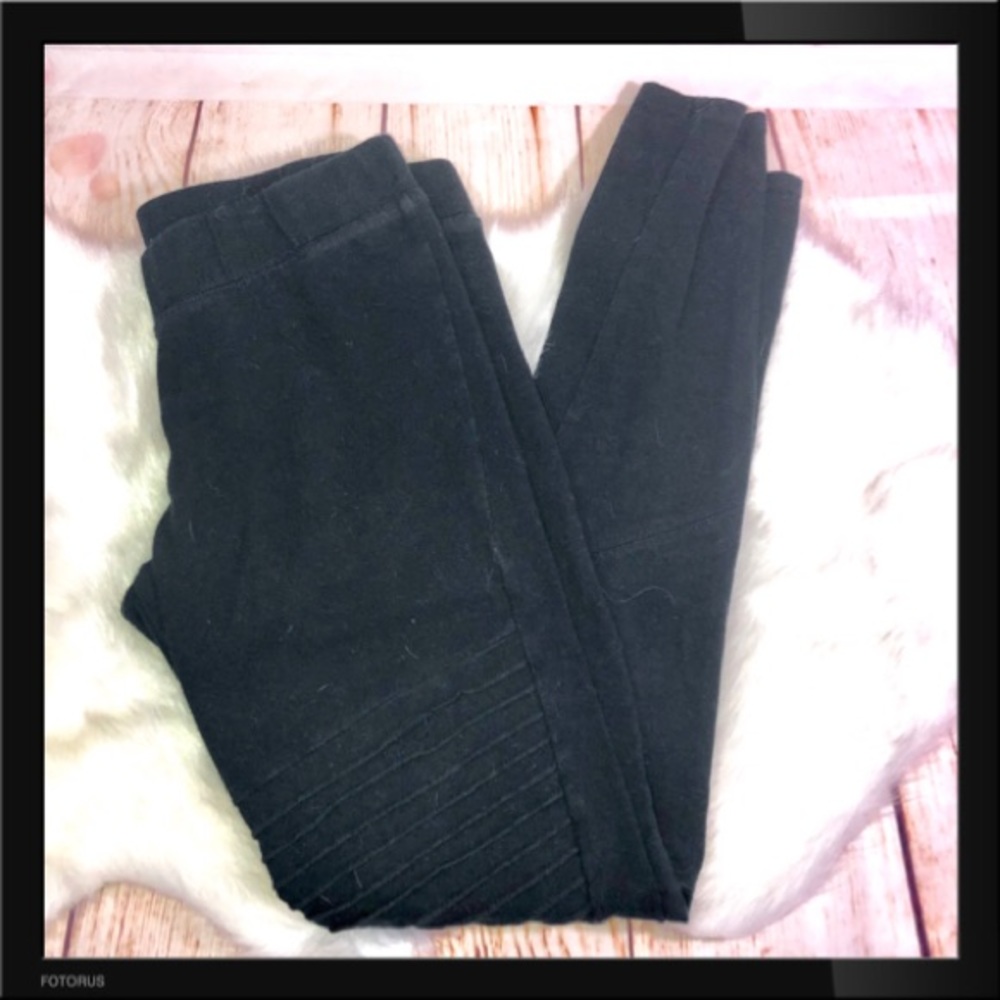 Black moto leggings